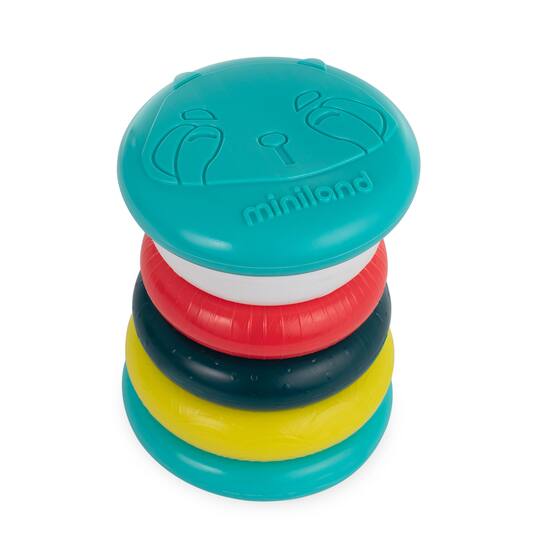 Miniland Feel to Learn Stack & Roll Rings Toy